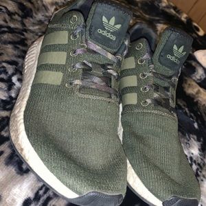 Camo adidas running shoes